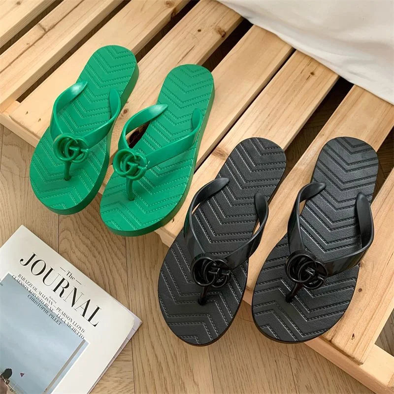 GG FLIP FLOPS - BLACK